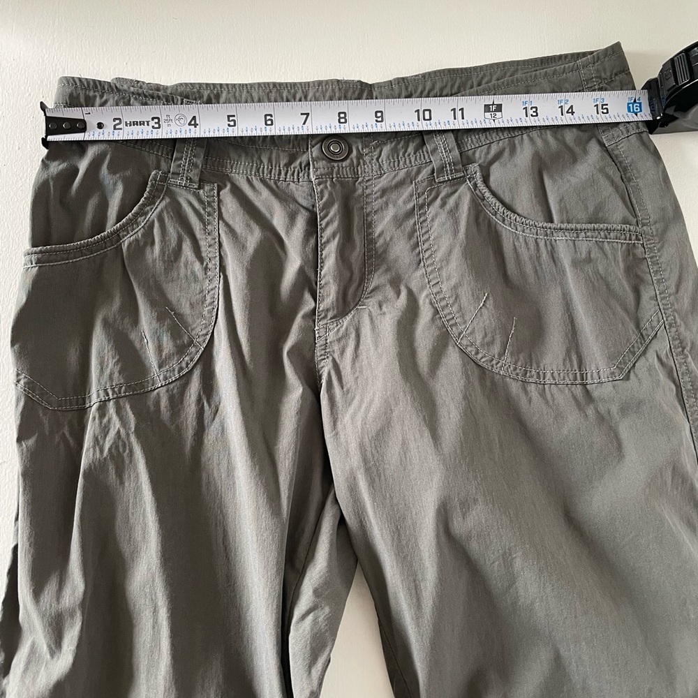 Kuhl Women's Green Convertible Roll-up Hiking or Trail Straight Leg Pants Size 8 - Picture 4 of 7